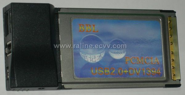 USB 2.0 & 1394 Firewire PCMCIA CardBus Combo card