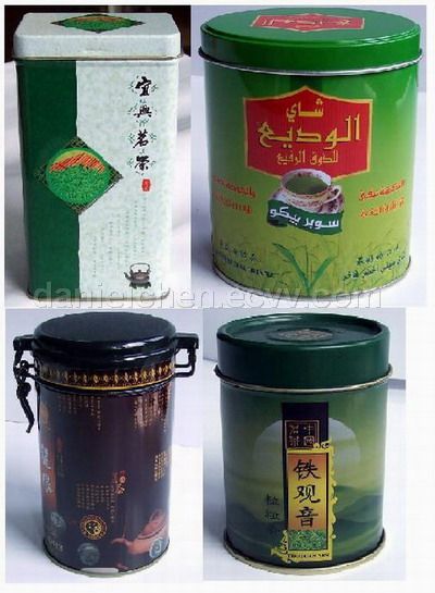 tea tin, tea canister, tin tea box, tin can, tin box, tin canister