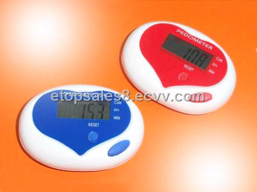 heart shaped pedometer ,pedometer,single function pedometer,digital pedometer ,step counter