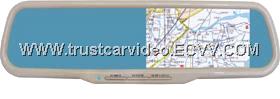 4inch car rearview mirror built in GPS,bluetooth