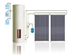 Separate Pressure Heat-pipe Solar Water Heater System (pressured)