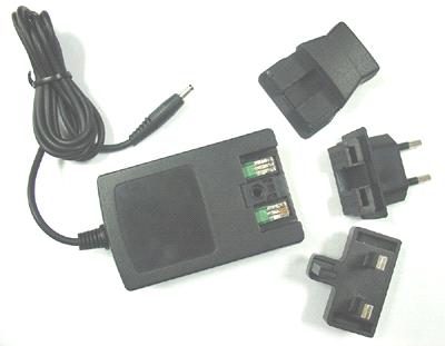 Compact Electronic Travel Charger for Both Lithium and Ni-MH Batteries with Changeable Plug