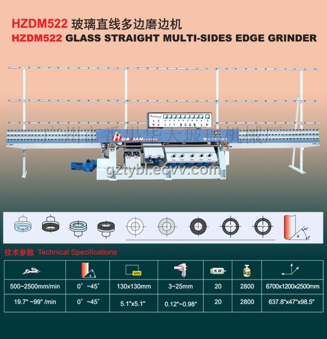 HZDM522 Glass Straight Multi-Sides Edge Grinder