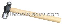 British Type Ball Pein Hammer with Wooden Handle