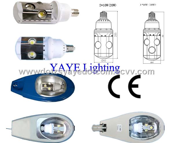 20W/30W LED Street Light Bulb with Cree Chips
