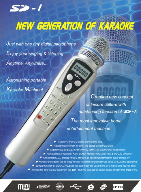 Vocal Karaoke Mike Player Karaoke Jukebox Usb Download Karaoke Song To Mic Sd1 From China Manufacturer Manufactory Factory And Supplier On Ecvv Com