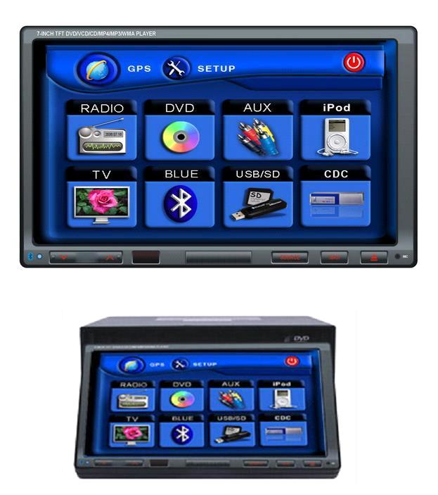 Car Multimedia DVD Player- All in One