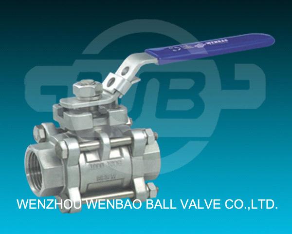 3-PC Square Type Ball Valves