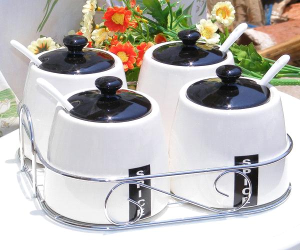 Ceramic Kitchenware- Salt Jar, Sugar Jar