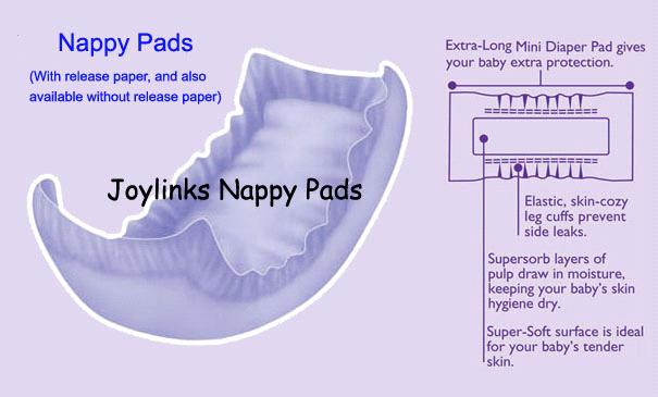 baby nappy pads, adult nappy pads,diaper pads