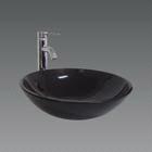 Granite Sink & Basins / Vanity Top in Pure Black Marble with Basin