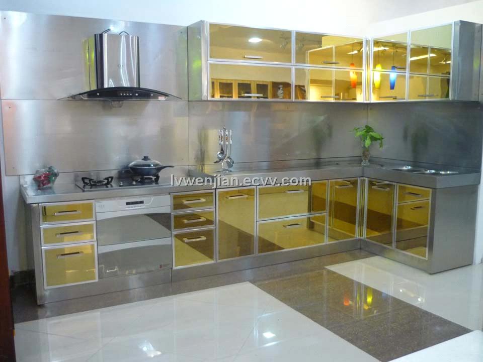 Stainless Steel Kitchen Cabinet Design stainless steel kitchen cabinet