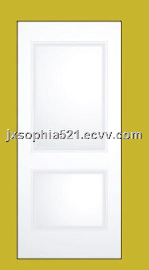Powder Coating 2 Panel Steel Door Steel Fire Resistant Door From