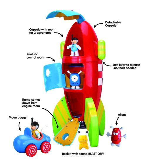 plastic rocket toy