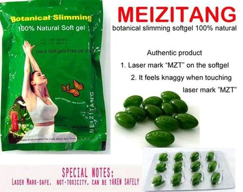 MZT Meizitang Botanical Soft Gel Slimming Capsule, Gold Advanced Diet Pilules