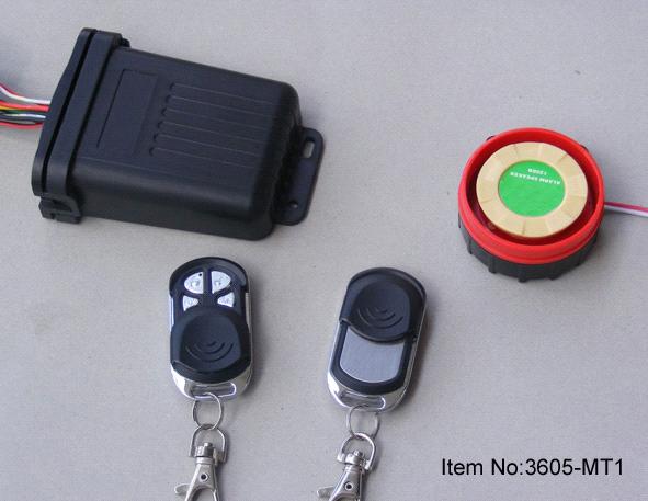 one way motorcycle alarm system