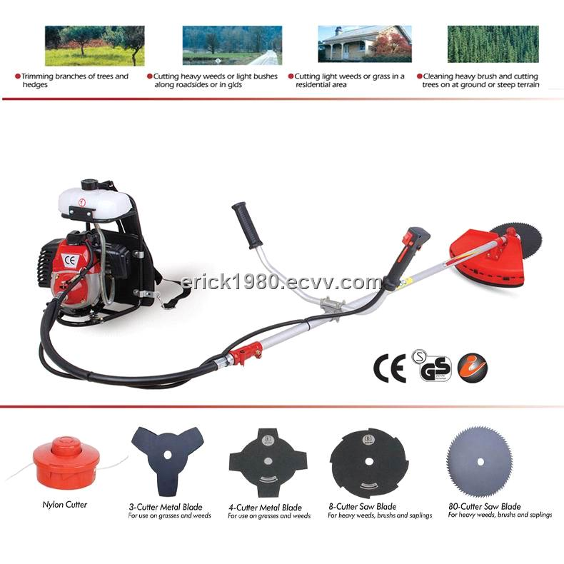 42.7cc knapsack brush cutter with double bicycle handle