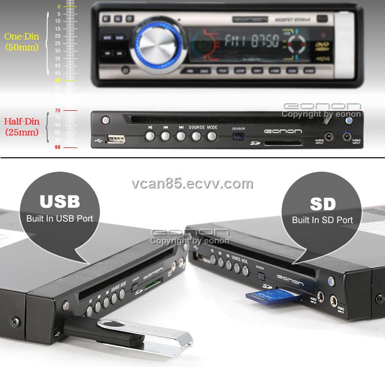 Car Half Din Dvd Player Avi Vcd Mp3 Cd Player Built In Sd Usb Port From China Manufacturer Manufactory Factory And Supplier On Ecvv Com