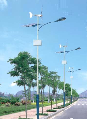300W Hybrid (Wind+Solar Powered) Street Light