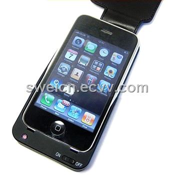 for for iphone 3G/3GS battery leather case