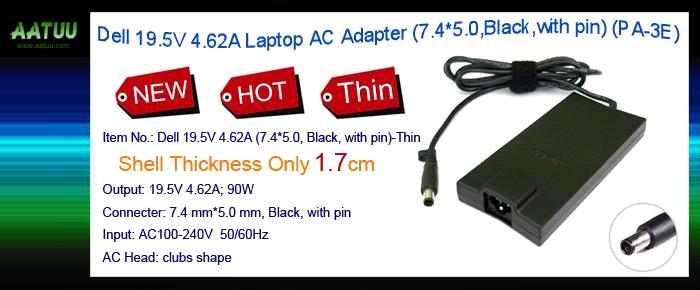 Dell 19.5V 4.62A Switching Laptop AC Charger