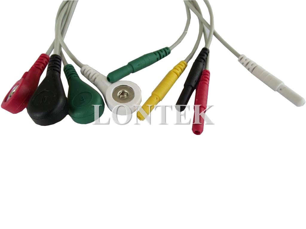 ECG Lead Wire set for Patient Monitor, IEC, Snap