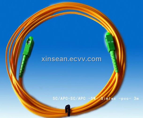 SC/APC-SC/APC -SM- Simlex -pvc- 3m Fiber Optic patch cord