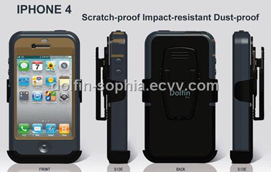 3-layer cell phone protective case for iphone4