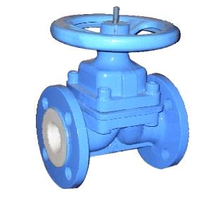 liner PTFE/FEP valve,diapghragm valve,bolted bonnet design,cast steel, HYDROFLUORIC ACID