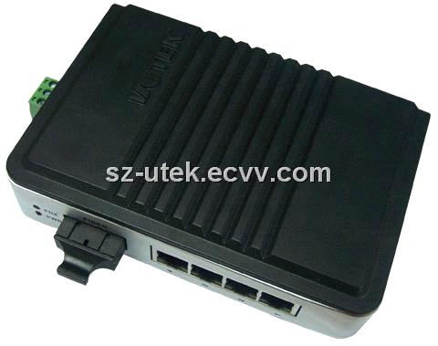 10/100M 4 TCP/IP port to Fiber optical transceiver(UT-2674SM)