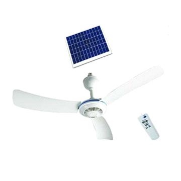 56 Inches Solar Rechargeable Ceiling Fan With Remote Control