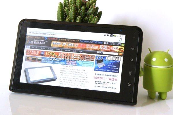 7 inch capacitive tablet pc A917 with CPU NEC RENASAS. ARM Cortex-A9. Dual core 1.0Ghz