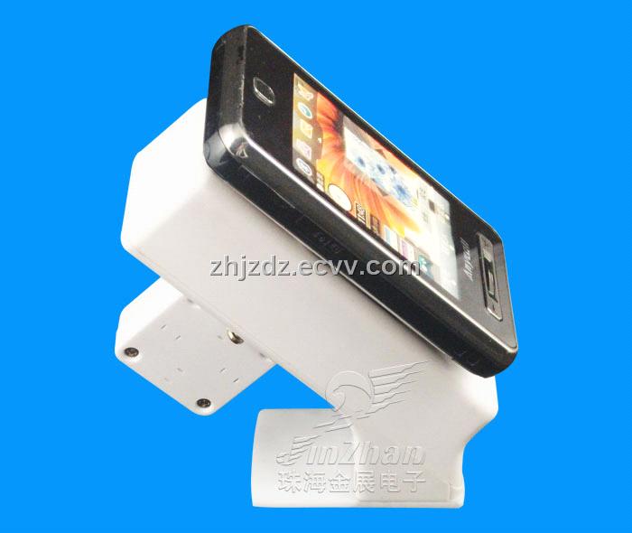 Mobile phone display stand with alarm & charger