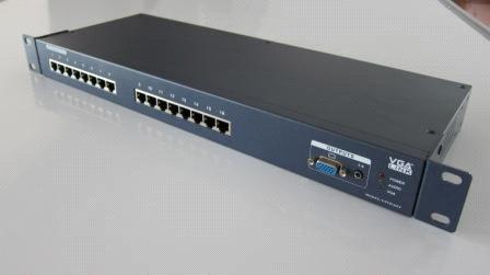 16 ports vga cat5 transmitter,vga to RJ45