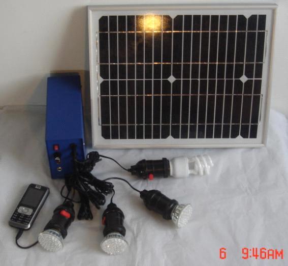 portable integrated solar power system for lighting and charger for Mobile phone/Mp3/Mp4/Camera