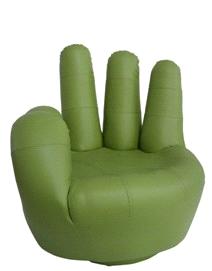 Hand Shaped Sz 02 Ok Hand Chair Green Color With Swivel From China