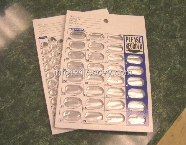 Blister packing for medicine