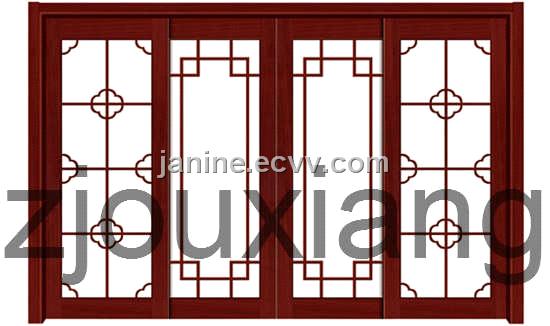 Glass Sliding Wooden Door (OX-G606S)
