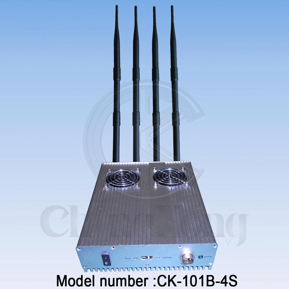 4 Bands High Power Cell Phone Signal Jammer - Wireless Remote Control (CK-101B-4S)