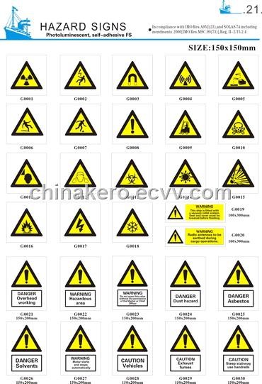 Hazard Signs from China Manufacturer, Manufactory, Factory and Supplier ...