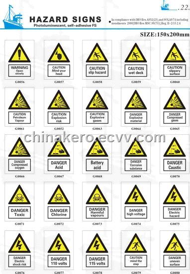 Hazard Signs from China Manufacturer, Manufactory, Factory and Supplier ...