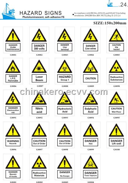 Hazard Signs from China Manufacturer, Manufactory, Factory and Supplier ...