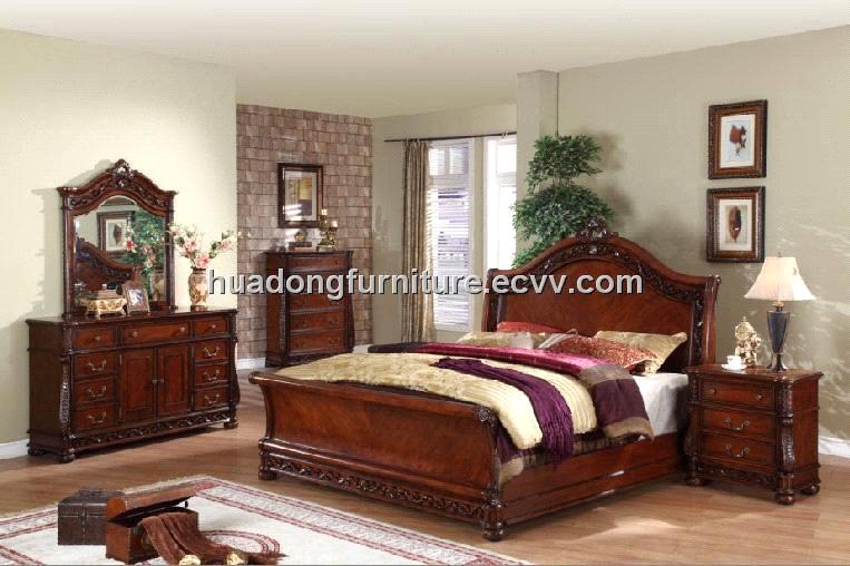 antique wooden bedroom sets hdb009 from china manufacturer