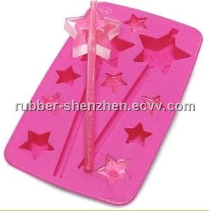 New Fun Silicone Star Shape Ice Cube Tray Mold Party