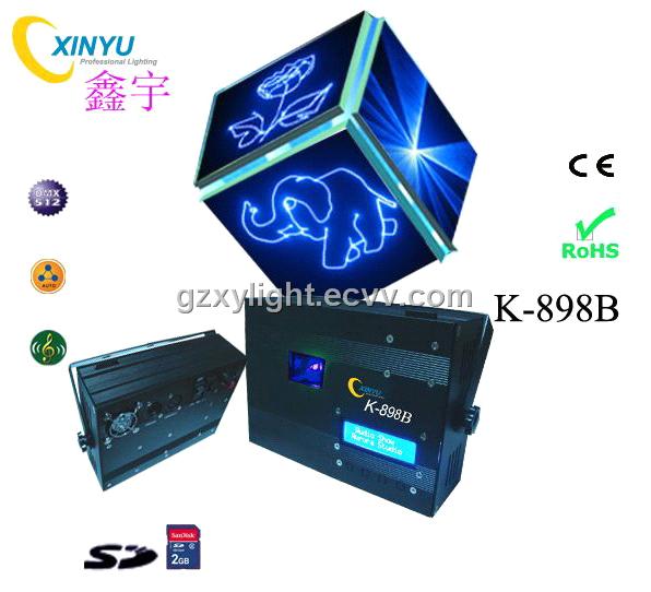 SD Card K-898B Mini Blue Animation Nightclub Light Laser