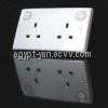 Double 13A Wall Switch Socket with Neon ALI-86-014