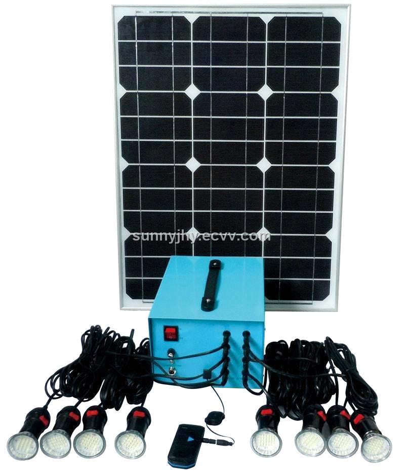 Tp205 Solar Home Lighting System 40w Mono Solar Panel