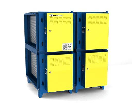 Duct-mounted Exhaust Gas Filter for Commercial Kitchen