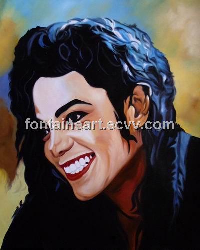 Michael Jackson Portrait Oil Painting Hand Made Painting From