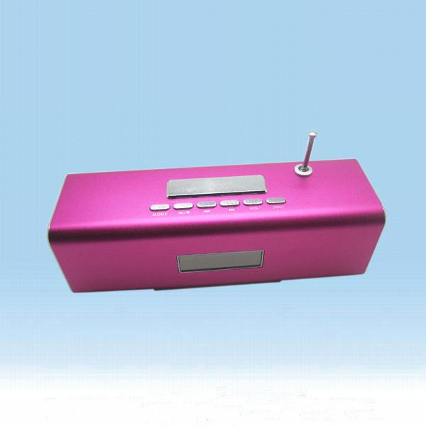 Portable mini digital music box speaker with sound card usb port